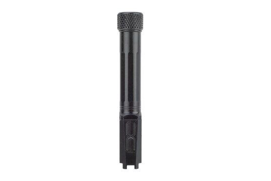Faxon Firearms 9mm SIG P365 threaded barrel with straight flutes and Salt Bath Nitride finish